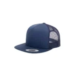 Customized mesh flat hat with logo embroidery - Image 2
