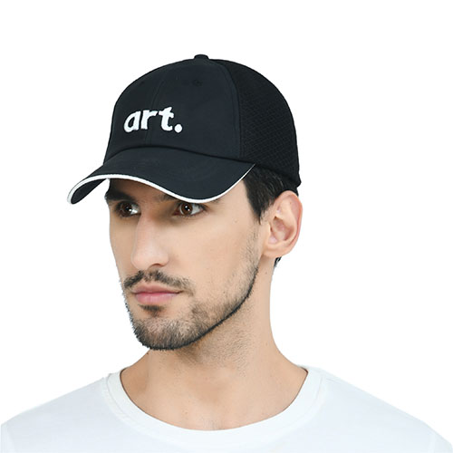 6 Panel Micro Polyester Cap with Mesh-Customizable