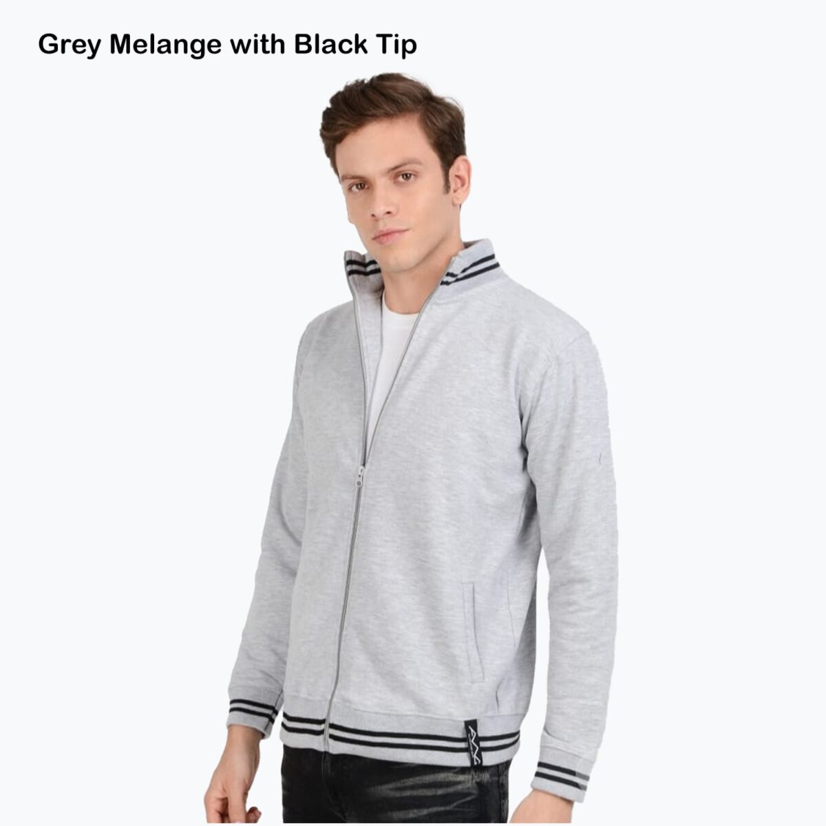 AWG Sports Highneck Zipped Sweatshirt- Customizable - Image 3