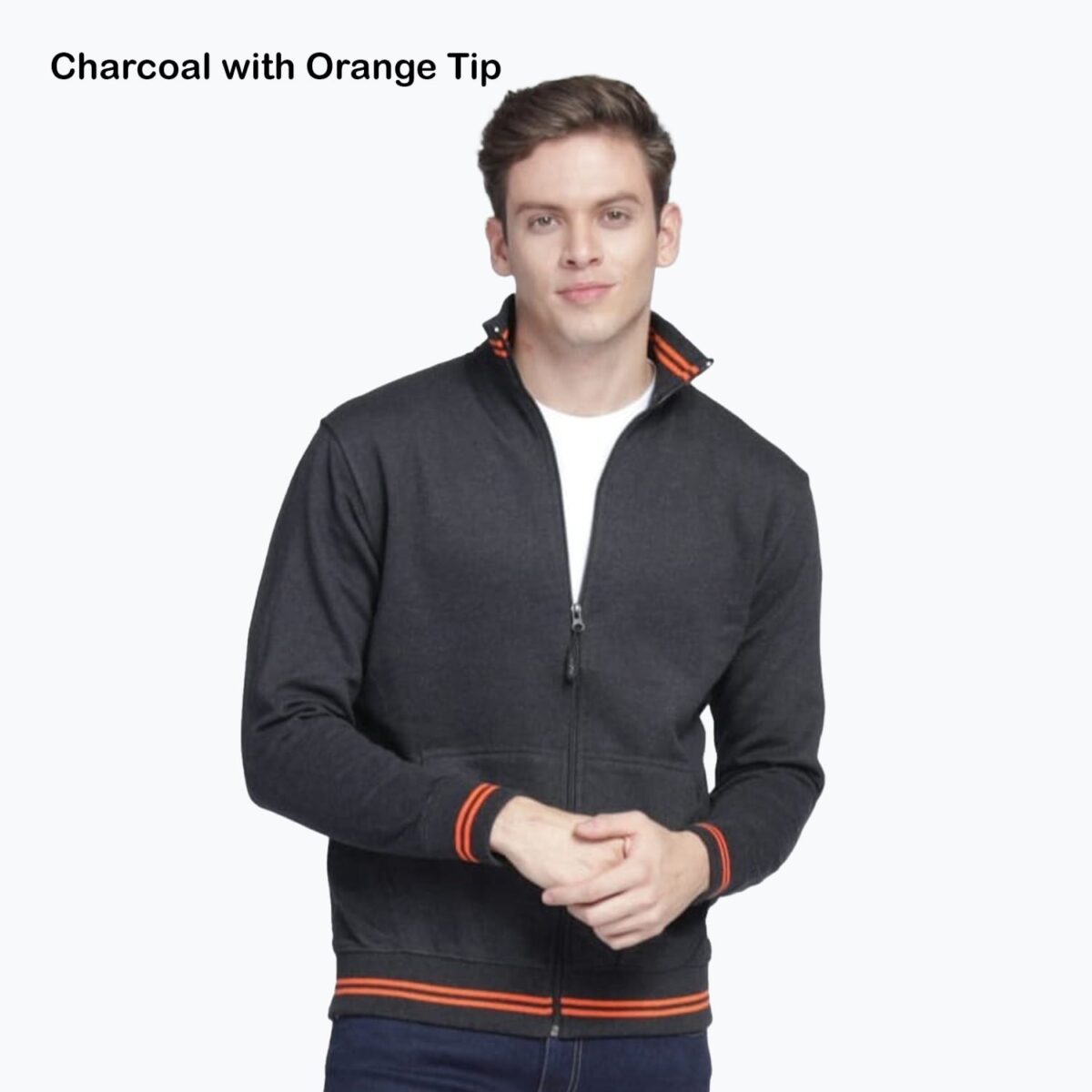 AWG Sports Highneck Zipped Sweatshirt- Customizable - Image 1