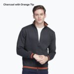 AWG Sports Highneck Zipped Sweatshirt- Customizable
