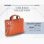Executive Laptop Messenger Bag in Brown - Image 2
