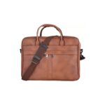 Customizable Tan Laptop Bag - Image 2