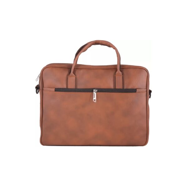 Customizable Tan Laptop Bag