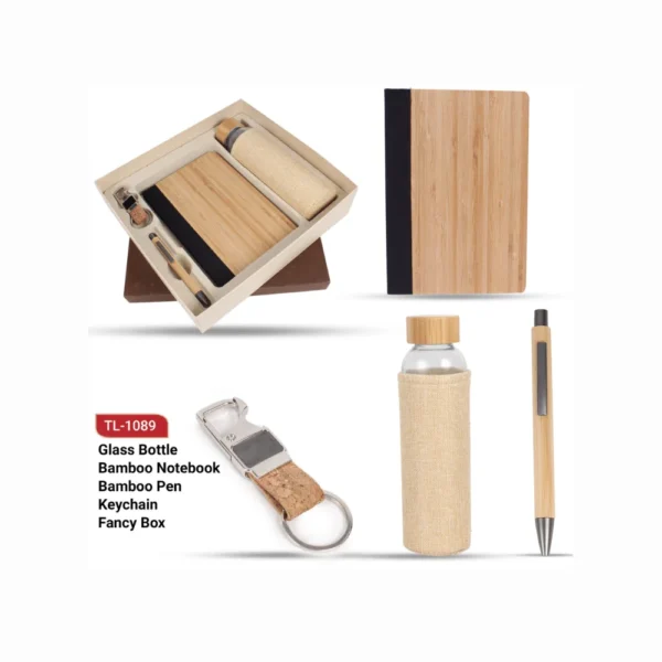 Eco Friendly Gift Set with Bamboo water Jar