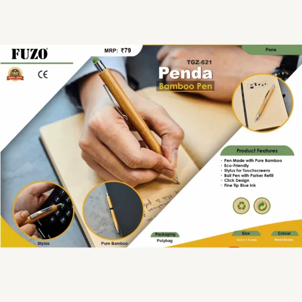 Bamboo Pen with Parker Refill