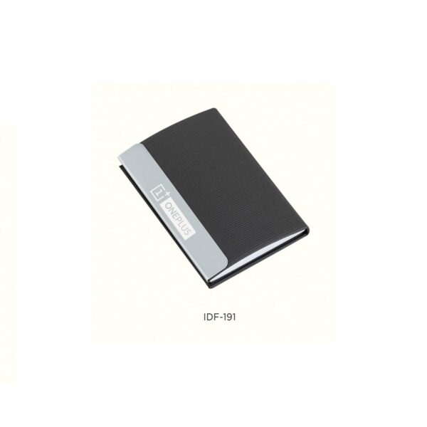 Black Customizable Card Holder with UV Engraving