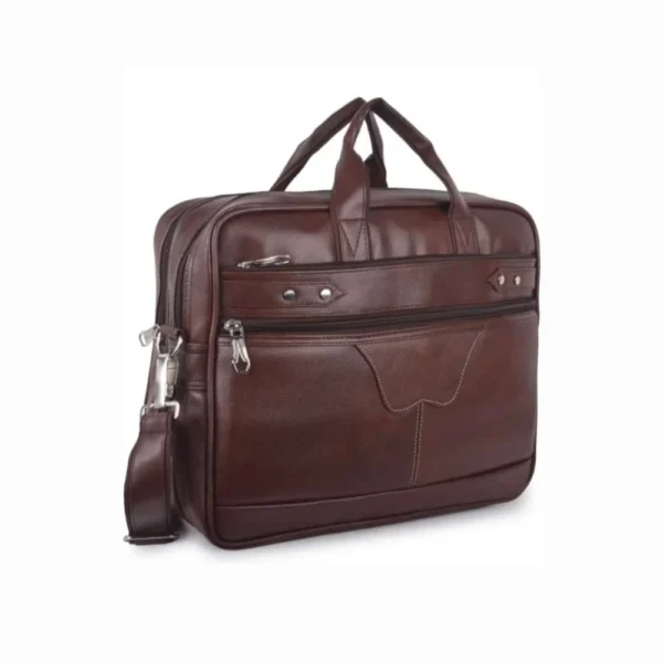 Leather Laptop Logo Bag
