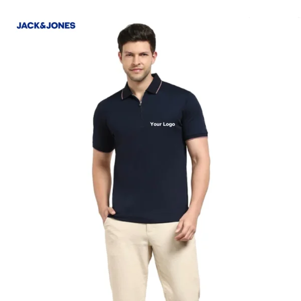 Custom Organic Cotton Jack & Jones Polo T-Shirt