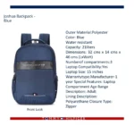 Tommy Hilfiger Navy Blue Joshua Backpack - Image 2