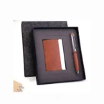 Compact Card Holder & Pen Gift Set - Image 2