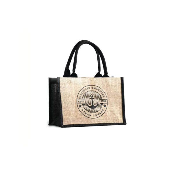 Custom Logo Eco friendly Laminated Jute Bag wholesale