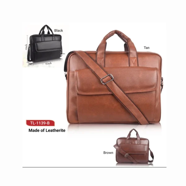 Custom leatherette Laptop Bag 3 Color Option