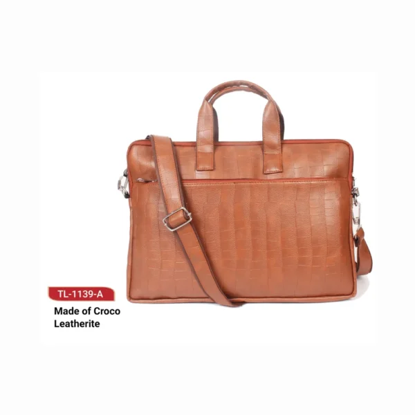 Custom leatherette Croc Laptop Bag