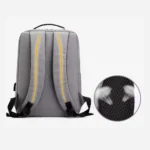 Custom Grey Canvas Computer Backpack - Image 5