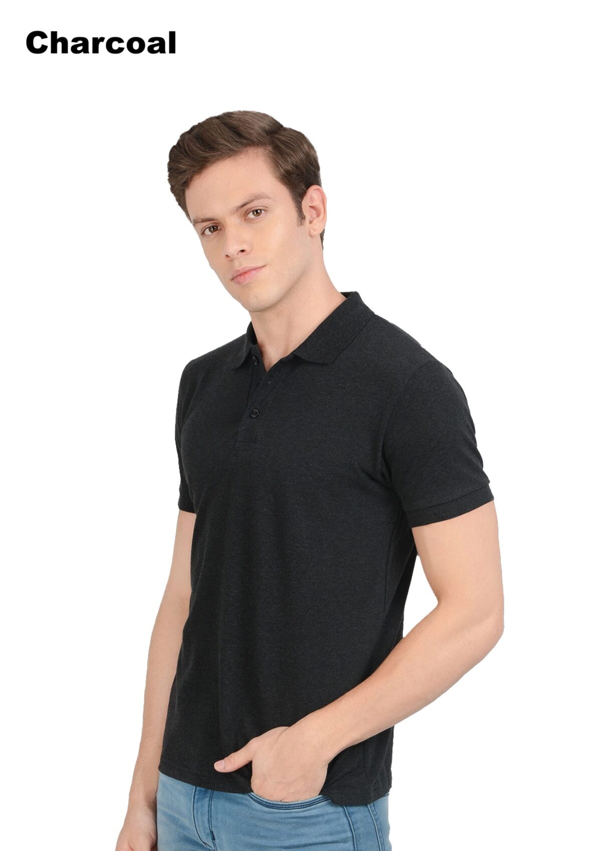 AWG Green Polo T-Shirt With Contrast Tipping - Image 4