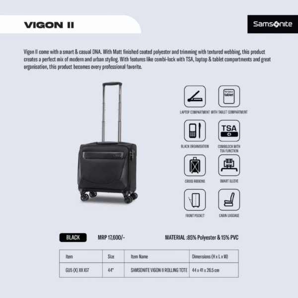 Samsomite VIGON II Overnighter Trolley Bag
