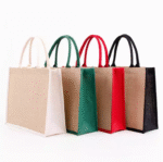 Two Tone Custom Jute Bag for bulk quantity order