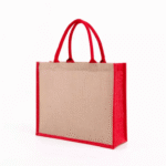 Two Tone Custom Jute Bag for bulk quantity order - Image 3
